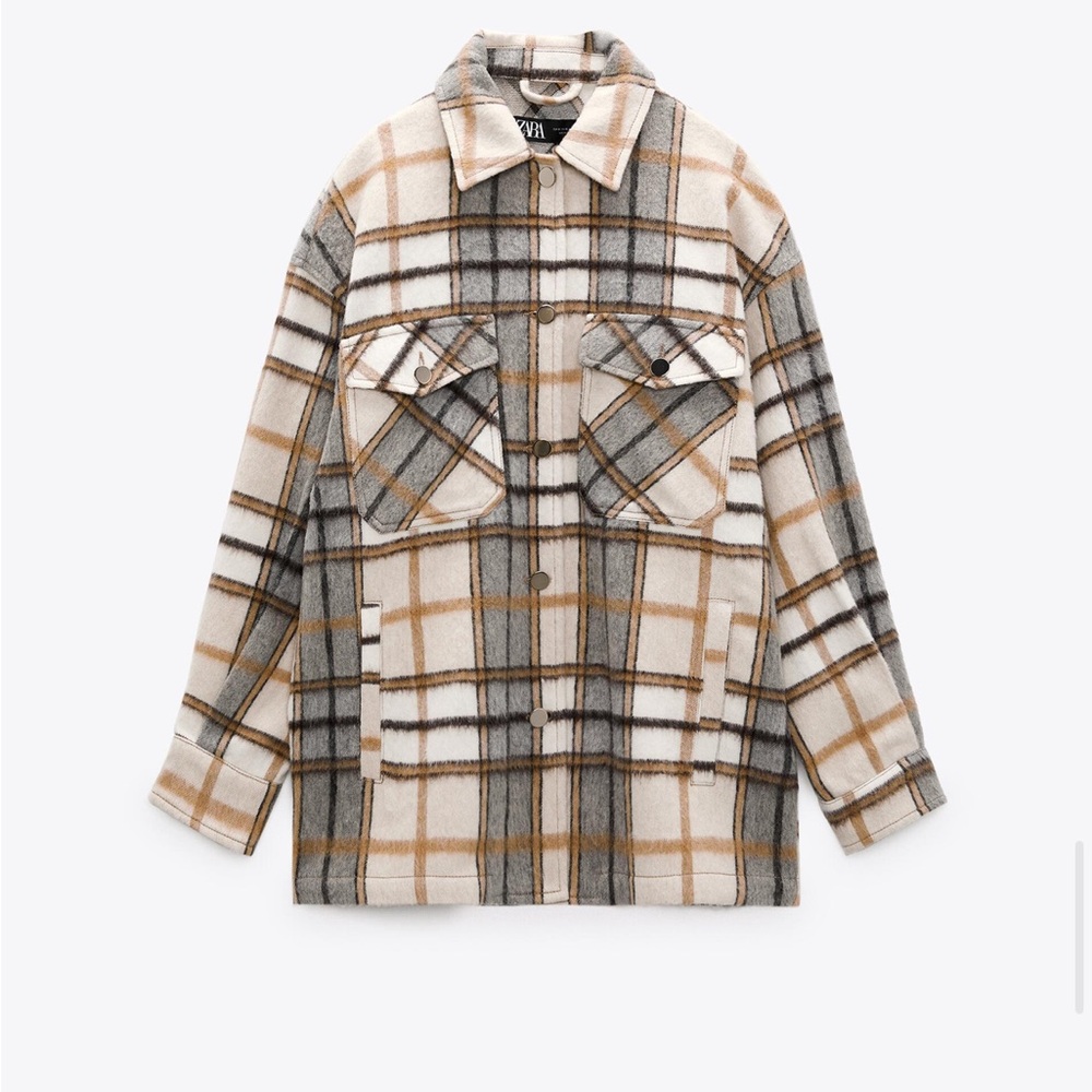 Zara oversized shacket